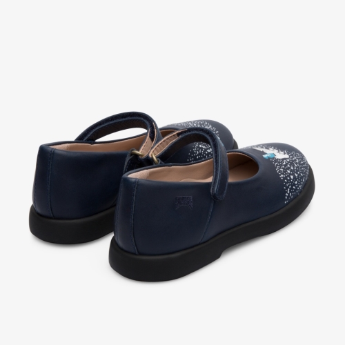 Camper Twins Kids Ballerinas US-65565 Navy Discount USA